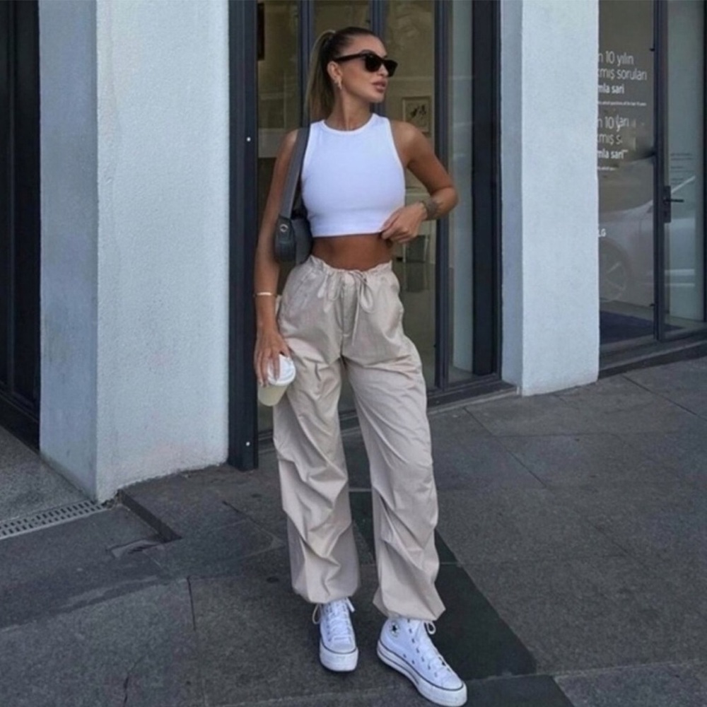 Zara parachute pants